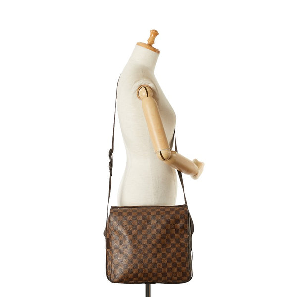 ルイ ヴィトン ダミエ ナヴィグリオ メッセンジャーバッグ N45255 ブラウン PVC レザー レディース LOUIS VUITTON 【中古】