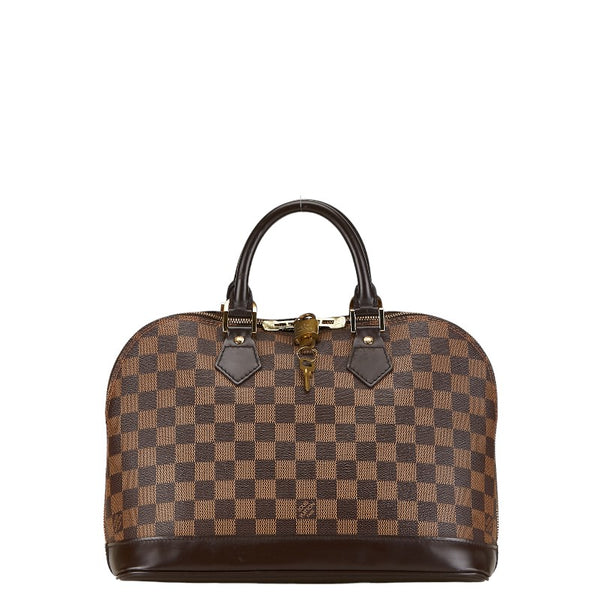 ルイ ヴィトン ダミエ アルマPM ハンドバッグ N51131 ブラウン PVC レザー レディース LOUIS VUITTON 【中古】