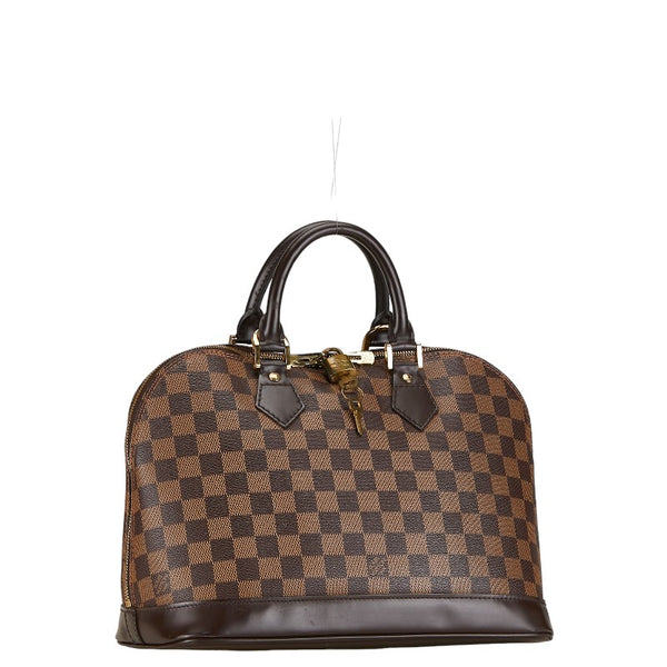 ルイ ヴィトン ダミエ アルマPM ハンドバッグ N51131 ブラウン PVC レザー レディース LOUIS VUITTON 【中古】