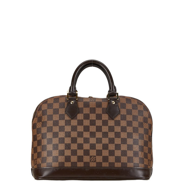 ルイ ヴィトン ダミエ アルマPM ハンドバッグ N51131 ブラウン PVC レザー レディース LOUIS VUITTON 【中古】