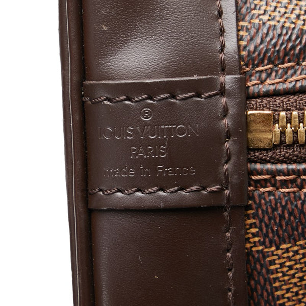 ルイ ヴィトン ダミエ アルマPM ハンドバッグ N51131 ブラウン PVC レザー レディース LOUIS VUITTON 【中古】