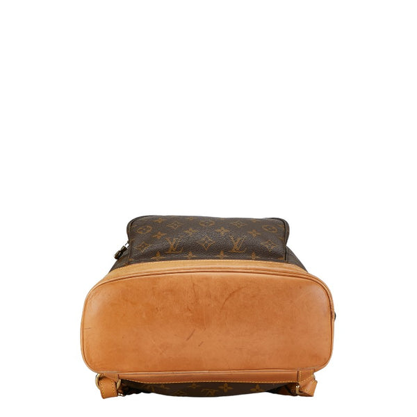 ルイ ヴィトン モノグラム モンスリGM リュック バックパック M51135 ブラウン PVC レザー レディース LOUIS VUITTON 【中古】