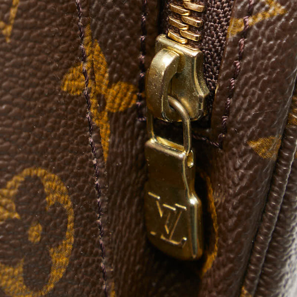 ルイ ヴィトン モノグラム モンスリGM リュック バックパック M51135 ブラウン PVC レザー レディース LOUIS VUITTON 【中古】