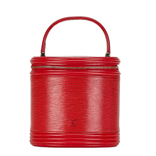 ルイ ヴィトン エピ カンヌ ハンドバッグ バニティバッグ M48037 カスティリアンレッド レザー レディース LOUIS VUITTON 【中古】