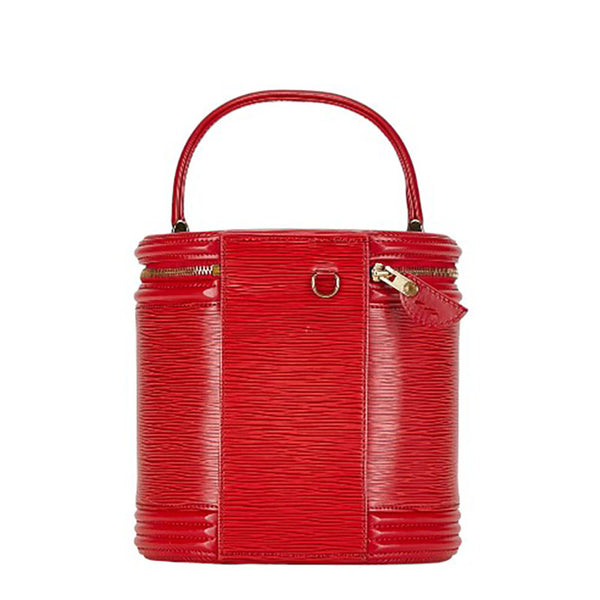ルイ ヴィトン エピ カンヌ ハンドバッグ バニティバッグ M48037 カスティリアンレッド レザー レディース LOUIS VUITTON 【中古】