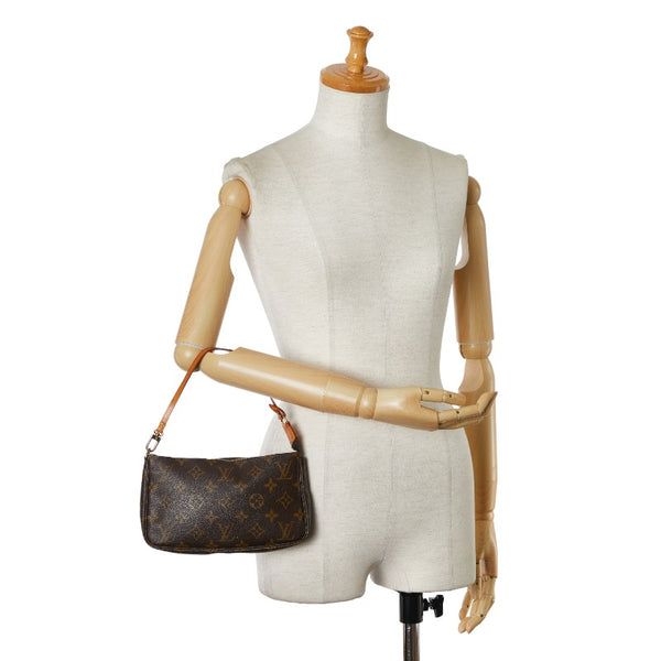 ルイ ヴィトン モノグラム ポシェット アクセソワール ハンドバッグ M51980 ブラウン PVC レザー レディース LOUIS VUITTON 【中古】
