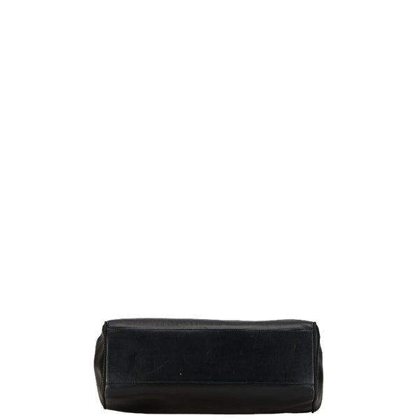 サルヴァトーレフェラガモ ヴァラリボン トートバッグ ワンショルダーバッグ BA21 2530 ブラック レザー レディース Salvatore Ferragamo 【中古】