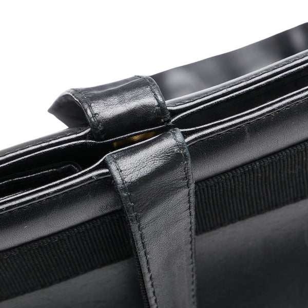 サルヴァトーレフェラガモ ヴァラリボン トートバッグ ワンショルダーバッグ BA21 2530 ブラック レザー レディース Salvatore Ferragamo 【中古】