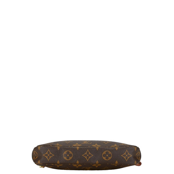 ルイ ヴィトン モノグラム ポシェット アクセソワール ポーチ M51980 ブラウン PVC レザー レディース LOUIS VUITTON 【中古】