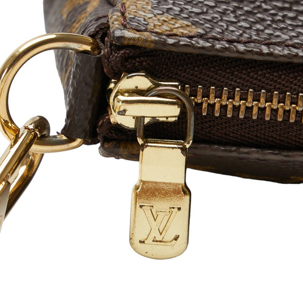 ルイ ヴィトン モノグラム ポシェット アクセソワール ポーチ M51980 ブラウン PVC レザー レディース LOUIS VUITTON 【中古】