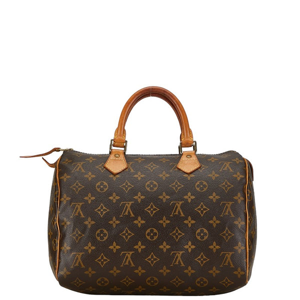 ルイ ヴィトン モノグラム スピーディ30 ハンドバッグ M41526 ブラウン PVC レザー レディース LOUIS VUITTON 【中古】