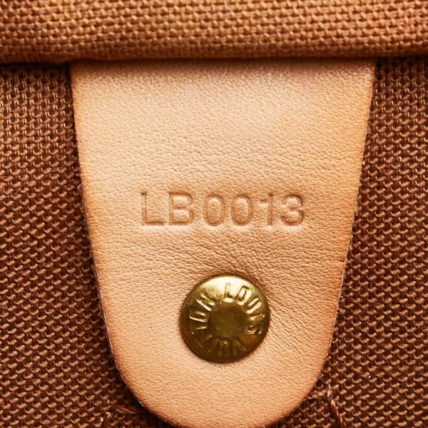 ルイ ヴィトン モノグラム スピーディ30 ハンドバッグ M41526 ブラウン PVC レザー レディース LOUIS VUITTON 【中古】