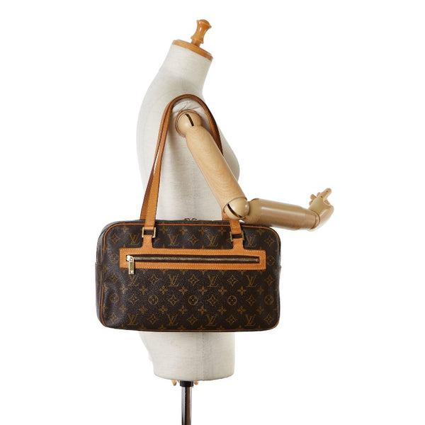ルイ ヴィトン モノグラム シテGM ショルダーバッグ ハンドバッグ M51181 ブラウン PVC レザー レディース LOUIS VUITTON 【中古】