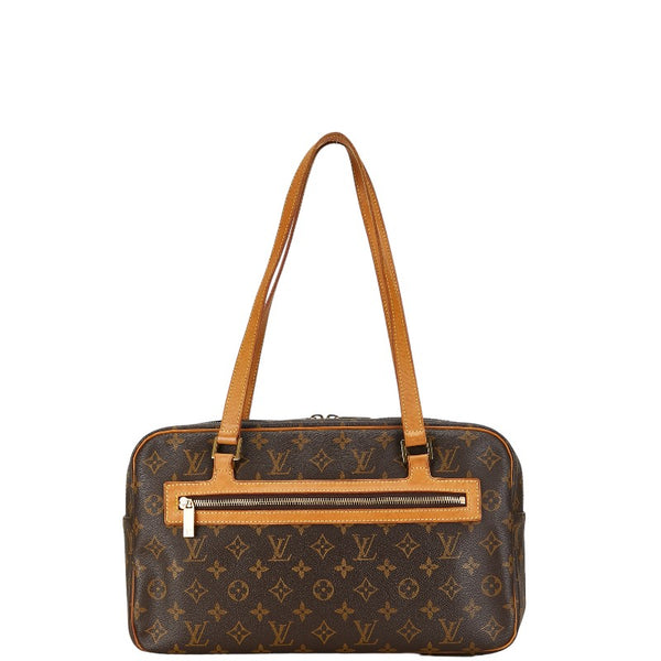 ルイ ヴィトン モノグラム シテGM ショルダーバッグ ハンドバッグ M51181 ブラウン PVC レザー レディース LOUIS VUITTON 【中古】