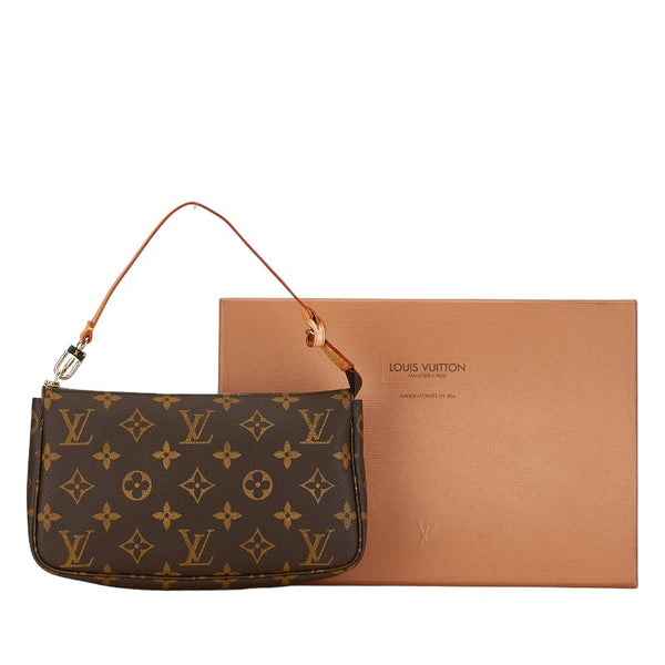 ルイ ヴィトン モノグラム ポシェット アクセソワール ショルダーバッグ M51980 ブラウン PVC レザー レディース LOUIS VUITTON 【中古】