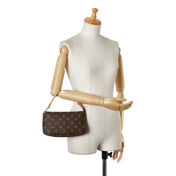 ルイ ヴィトン モノグラム ポシェット アクセソワール ショルダーバッグ M51980 ブラウン PVC レザー レディース LOUIS VUITTON 【中古】