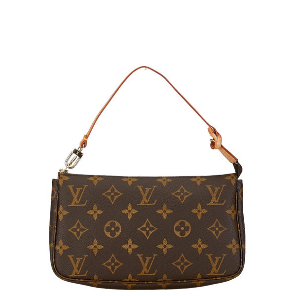 ルイ ヴィトン モノグラム ポシェット アクセソワール ショルダーバッグ M51980 ブラウン PVC レザー レディース LOUIS VUITTON 【中古】