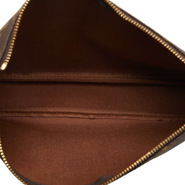 ルイ ヴィトン モノグラム ポシェット アクセソワール ショルダーバッグ M51980 ブラウン PVC レザー レディース LOUIS VUITTON 【中古】