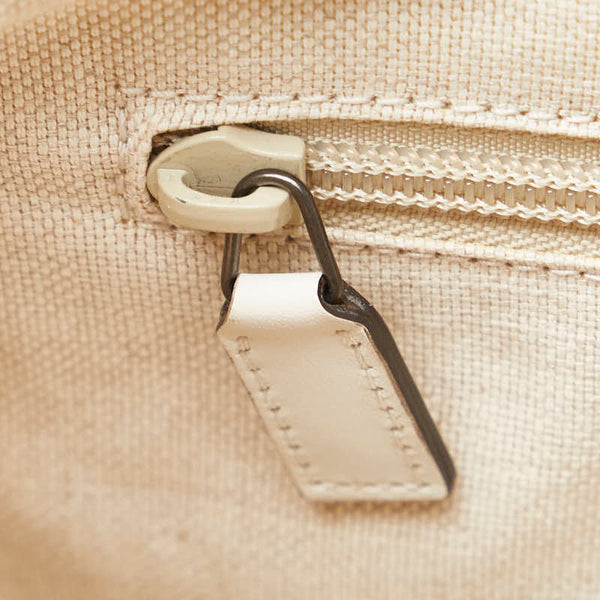 グッチ フローラ プリント ハンドバッグ ショルダーバッグ 2WAY 353440 アイボリー ホワイト マルチカラー キャンバス レザー レディース GUCCI 【中古】