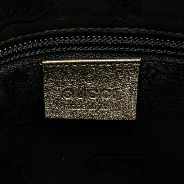 グッチ GGインプリメ 斜め掛け ショルダーバッグ 201448 メタリックグレー グレー PVC レザー レディース GUCCI 【中古】