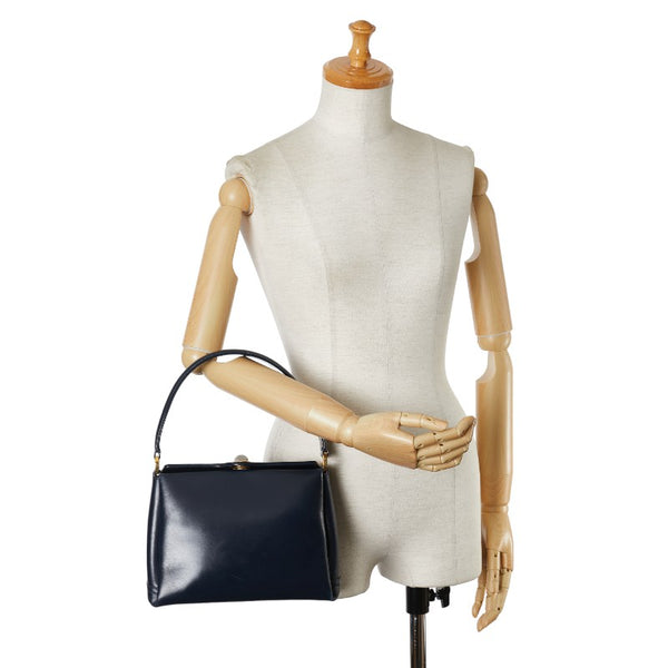 グッチ オールドグッチ ワンショルダーバッグ ハンドバッグ ブラック レザー レディース GUCCI 【中古】