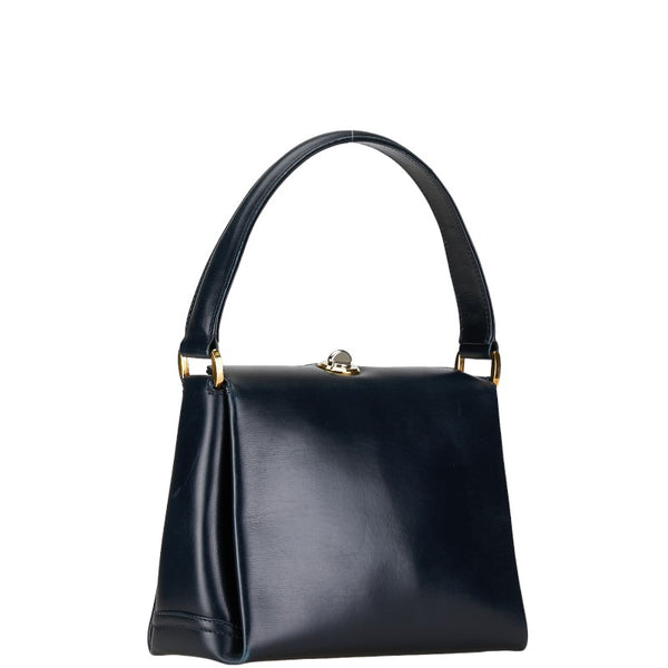 グッチ オールドグッチ ワンショルダーバッグ ハンドバッグ ブラック レザー レディース GUCCI 【中古】