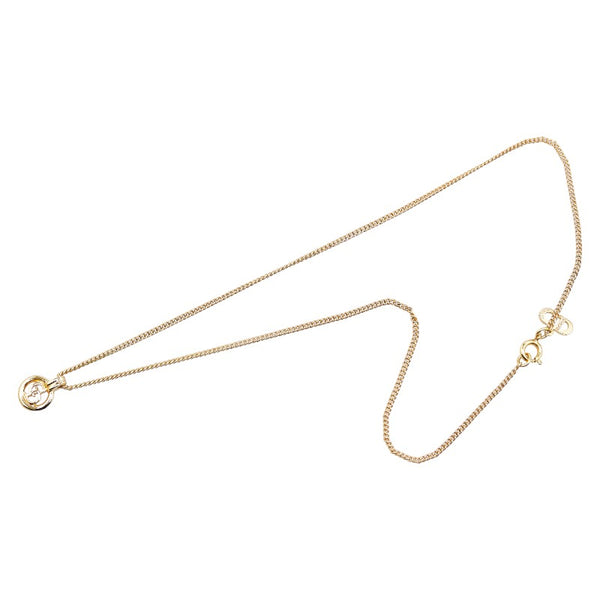 ディオール CDロゴ ネックレス ゴールド メッキ レディース Dior 【中古】