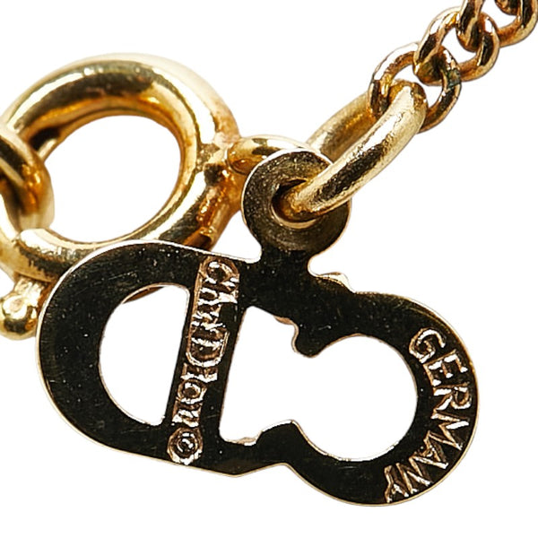 ディオール CDロゴ ネックレス ゴールド メッキ レディース Dior 【中古】