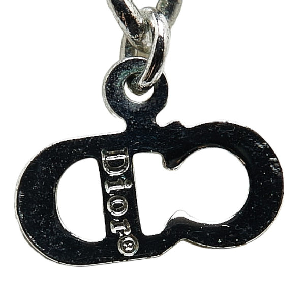ディオール ロゴ ネックレス シルバー メタル レディース Dior 【中古】