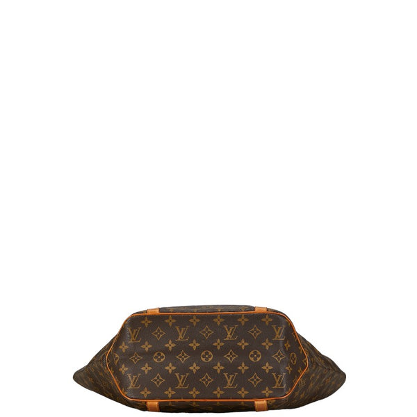 ルイ ヴィトン モノグラム サックショッピング トートバッグ ハンドバッグ M51108 ブラウン PVC レザー レディース LOUIS VUITTON 【中古】