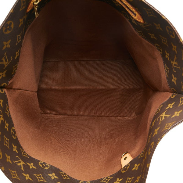 ルイ ヴィトン モノグラム サックショッピング トートバッグ ハンドバッグ M51108 ブラウン PVC レザー レディース LOUIS VUITTON 【中古】