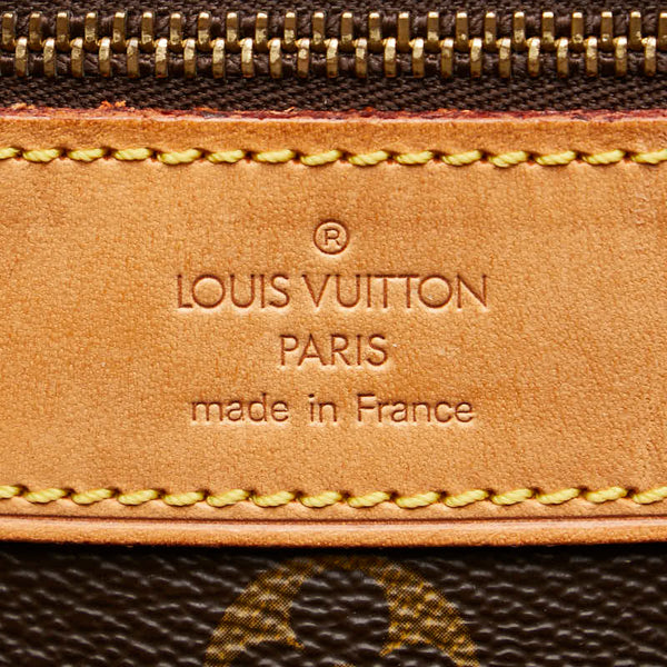 ルイ ヴィトン モノグラム サックショッピング トートバッグ ハンドバッグ M51108 ブラウン PVC レザー レディース LOUIS VUITTON 【中古】