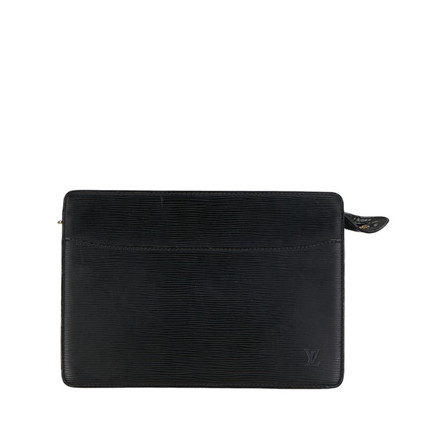 ルイ ヴィトン エピ ポシェット オム セカンドバッグ クラッチバッグ M52522 ノワール ブラック レザー レディース LOUIS VUITTON 【中古】