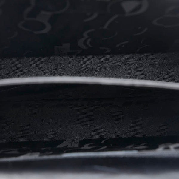 サルヴァトーレフェラガモ ガンチーニ ハンドバッグ ショルダーバッグ 2WAY ブラック レザー レディース Salvatore Ferragamo 【中古】