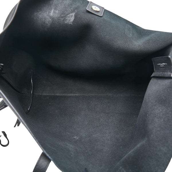 サンローラン サックショッピング フリンジ トートバッグ ブラック レザー レディース SAINT LAURENT 【中古】