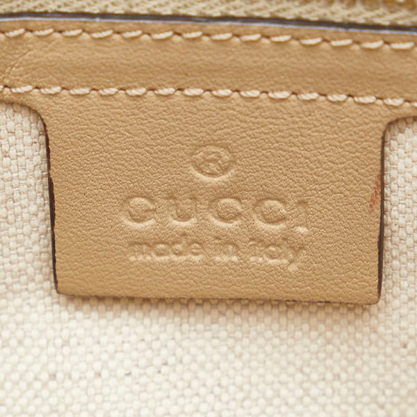 グッチ GGスプリーム ハンドバッグ 309617 ブラウン PVC レザー レディース GUCCI 【中古】