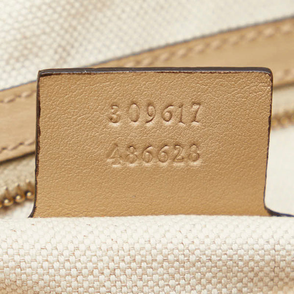 グッチ GGスプリーム ハンドバッグ 309617 ブラウン PVC レザー レディース GUCCI 【中古】