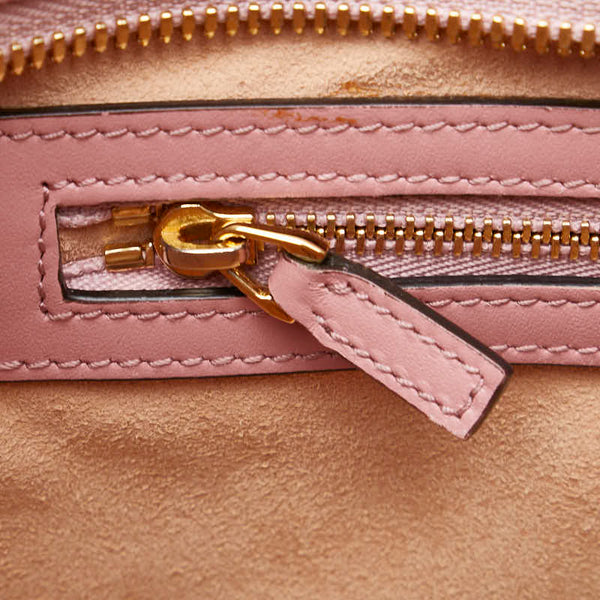 グッチ グッチシマ ハンドバッグ ショルダーバッグ２WAY 432124 ピンク ゴールド レザー レディース GUCCI 【中古】