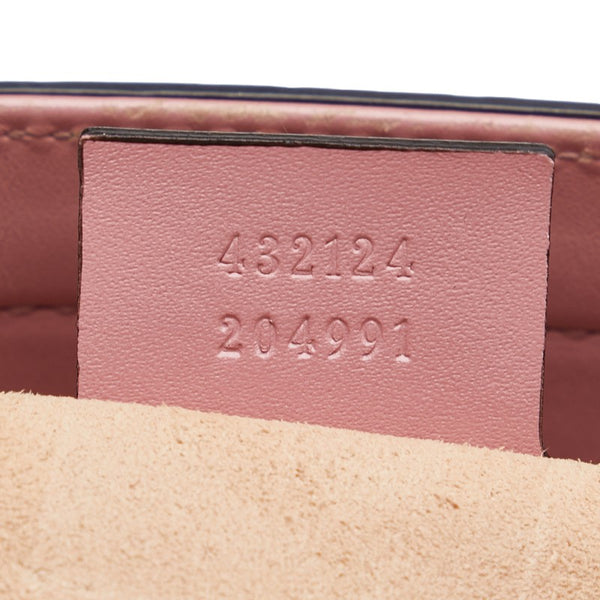 グッチ グッチシマ ハンドバッグ ショルダーバッグ２WAY 432124 ピンク ゴールド レザー レディース GUCCI 【中古】