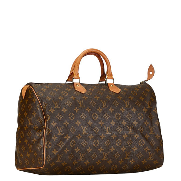 ルイ ヴィトン モノグラム スピーディ40 ハンドバッグ ボストンバッグ  M41522 ブラウン PVC レザー レディース LOUIS VUITTON 【中古】