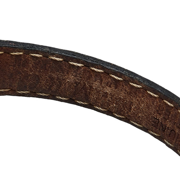 グッチ シェリーライン 腕時計 16110307 クオーツ ホワイト レッド文字盤 メッキ レザー レディース GUCCI 【中古】