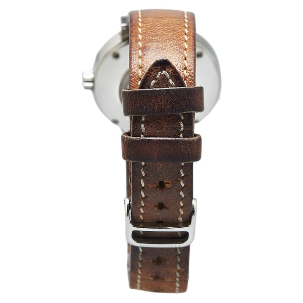 エルメス ノマードコンパス 腕時計 NO1.210 クオーツ ホワイト文字盤 ステンレススチール レザー メンズ HERMES 【中古】