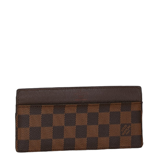 ルイ ヴィトン ダミエ ポルトフォイユ ロン モデュラブル 付属 カードケース ブラウン PVC レザー レディース LOUIS VUITTON 【中古】