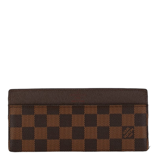ルイ ヴィトン ダミエ ポルトフォイユ ロン モデュラブル 付属 カードケース ブラウン PVC レザー レディース LOUIS VUITTON 【中古】