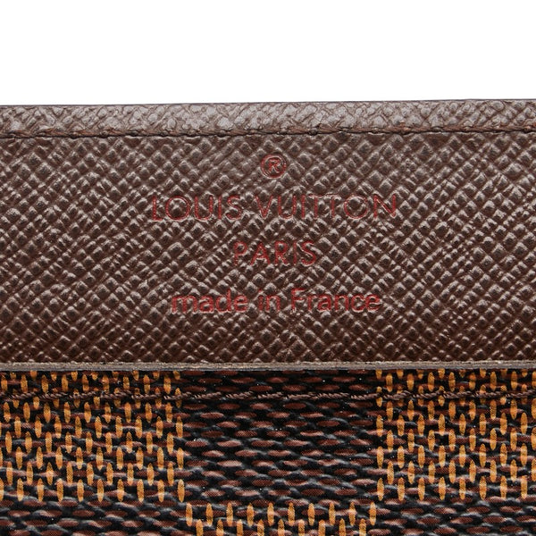 ルイ ヴィトン ダミエ ポルトフォイユ ロン モデュラブル 付属 カードケース ブラウン PVC レザー レディース LOUIS VUITTON 【中古】