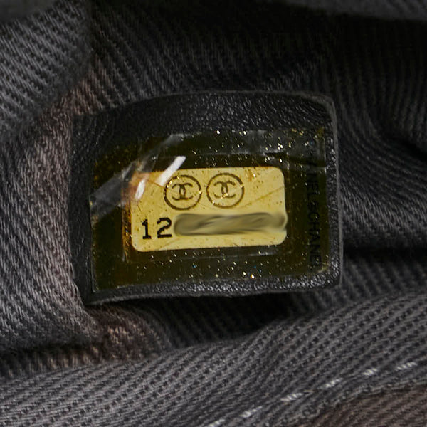 シャネル ココマーク ニュートラベルライン トートバッグ ハンドバッグ グレー ナイロン レザー レディース CHANEL 【中古】