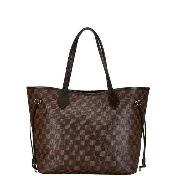 ルイ ヴィトン ダミエ ネヴァーフルMM トートバッグ ショルダーバッグ N51105 ブラウン PVC レザー レディース LOUIS VUITTON 【中古】