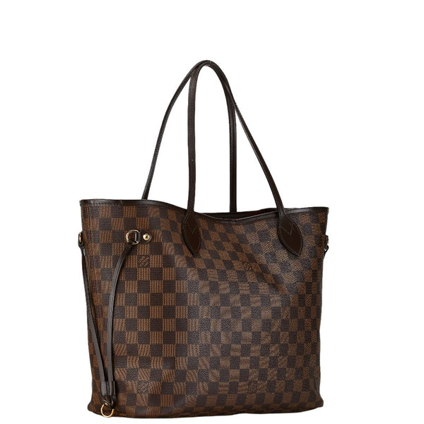 ルイ ヴィトン ダミエ ネヴァーフルMM トートバッグ ショルダーバッグ N51105 ブラウン PVC レザー レディース LOUIS VUITTON 【中古】