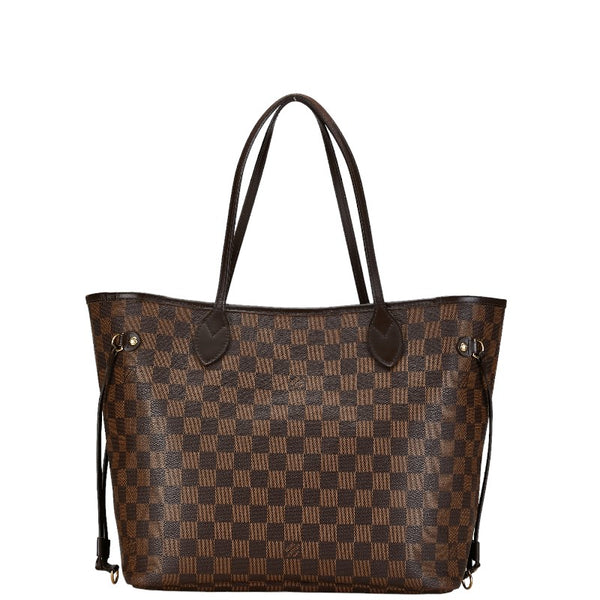 ルイ ヴィトン ダミエ ネヴァーフルMM トートバッグ ショルダーバッグ N51105 ブラウン PVC レザー レディース LOUIS VUITTON 【中古】