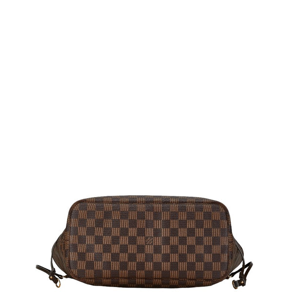 ルイ ヴィトン ダミエ ネヴァーフルMM トートバッグ ショルダーバッグ N51105 ブラウン PVC レザー レディース LOUIS VUITTON 【中古】